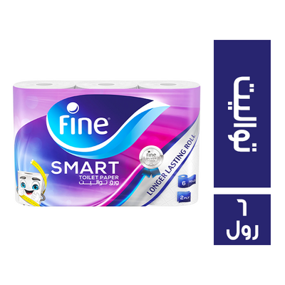 فاين مناديل سمارت تواليت 6 بكرة
